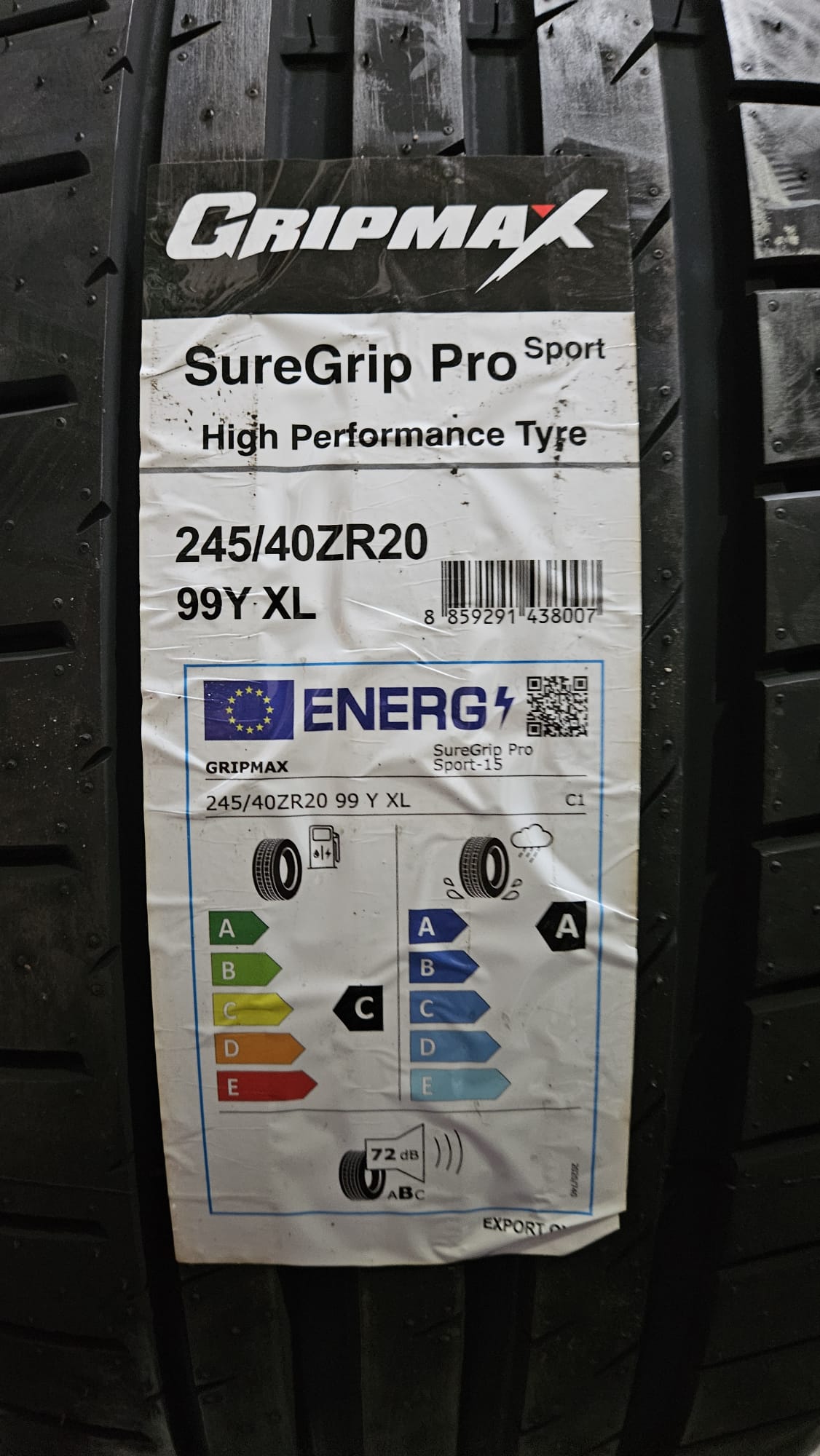 Gripmax SUPER GRIP PRO SPORT XL 245/40 R20